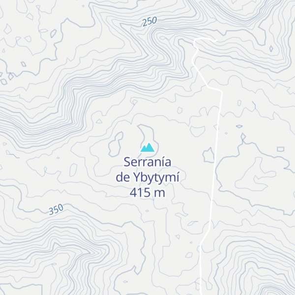 Map of Serranía de Ybytymí