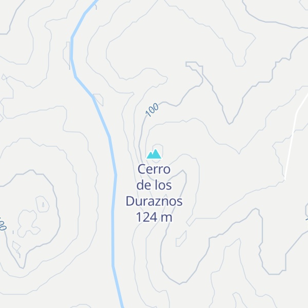 Map of Cerro de los Duraznos