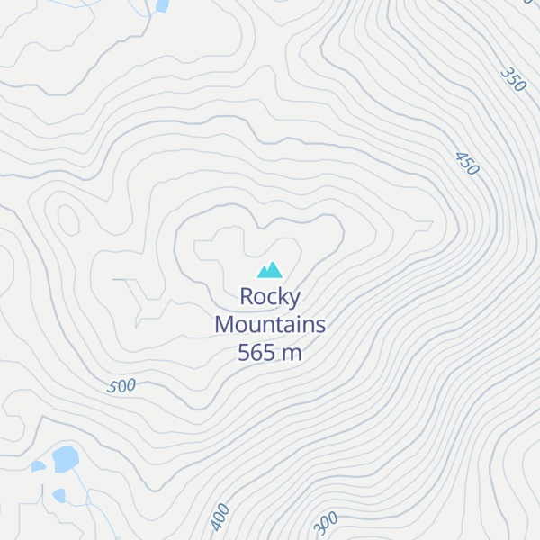 Map of Rocky Mountains