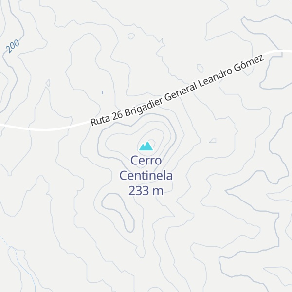 Map of Cerro Centinela