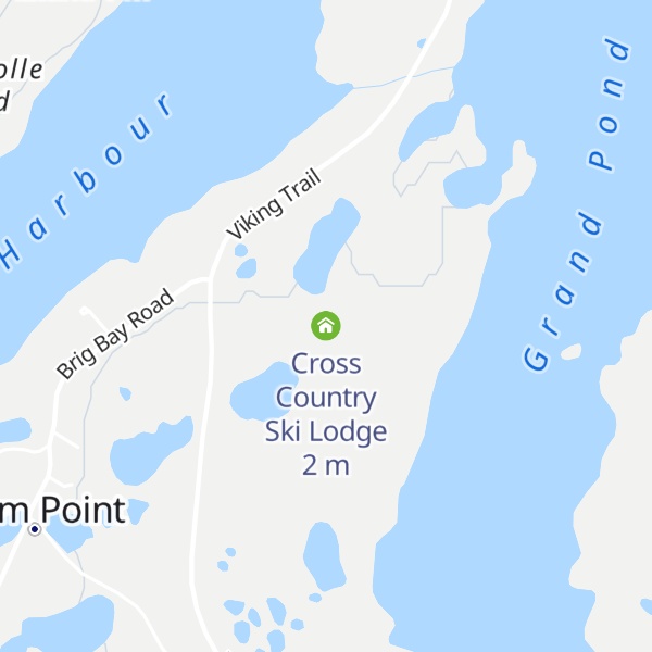 Map of Cross Country Ski Lodge