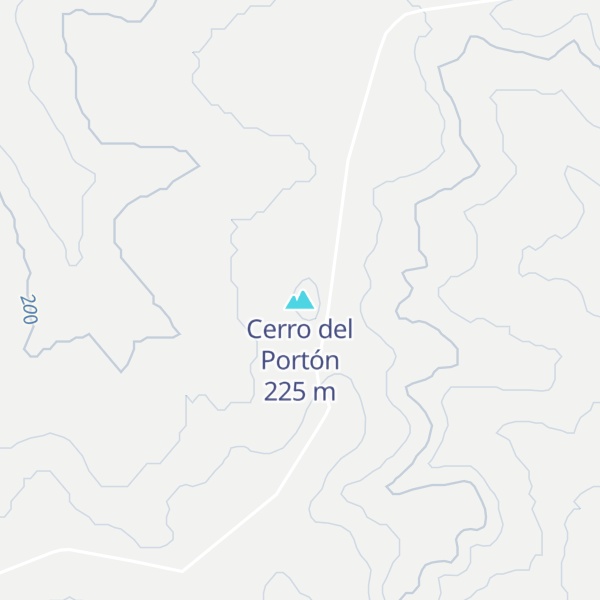 Map of Cerro del Portón