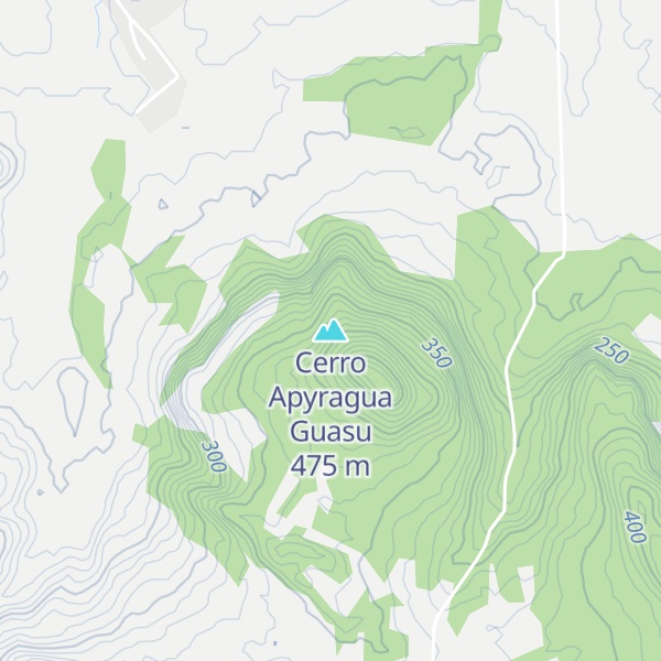 Map of Cerro Apyragua Guasu