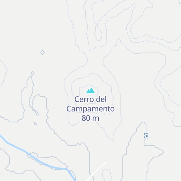 Map of Cerro del Campamento