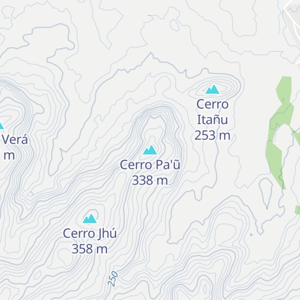 Map of Cerro Pa'ũ