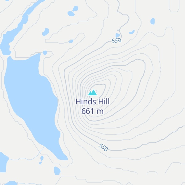 Map of Hinds Hill