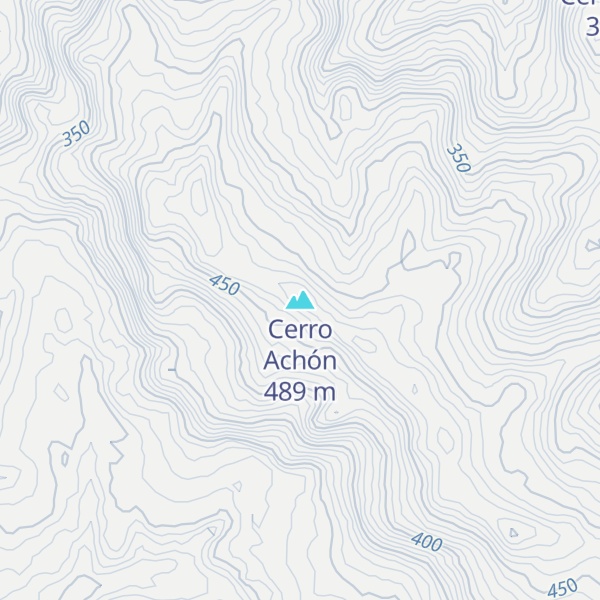 Map of Cerro Achón