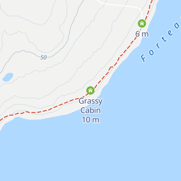 Map of Grassy Cabin