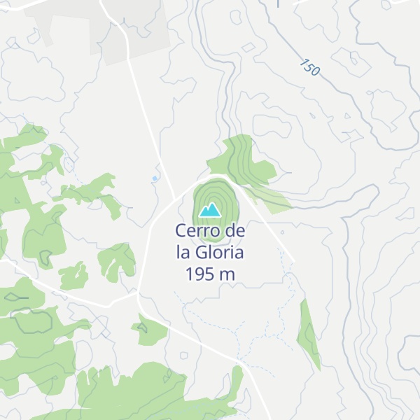 Map of Cerro de la Gloria