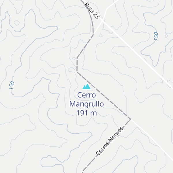 Map of Cerro Mangrullo
