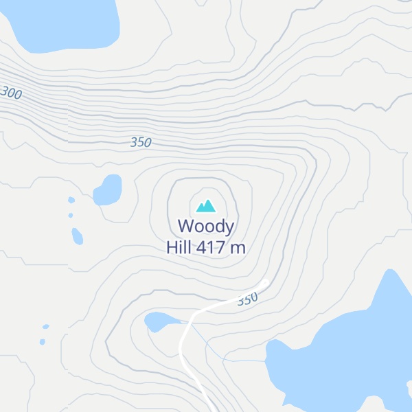 Map of Woody Hill