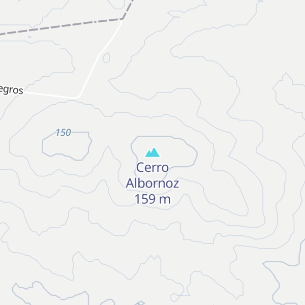 Map of Cerro Albornoz