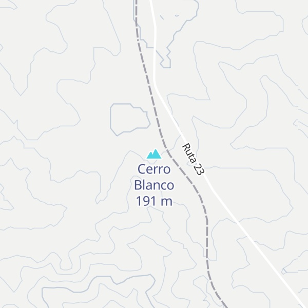 Map of Cerro Blanco