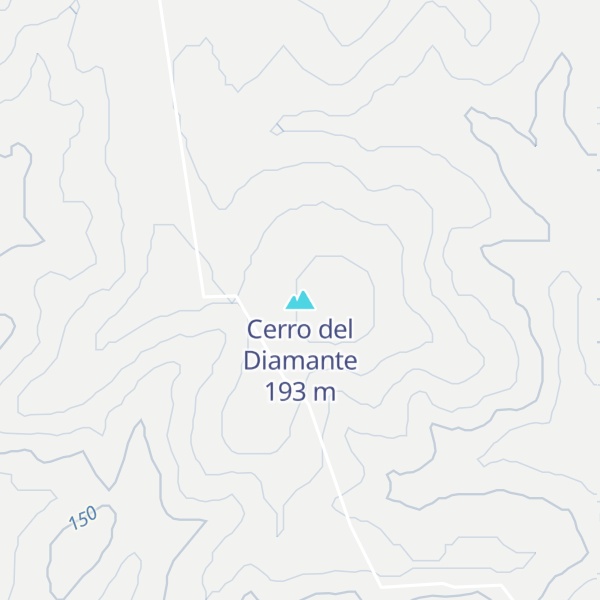 Map of Cerro del Diamante