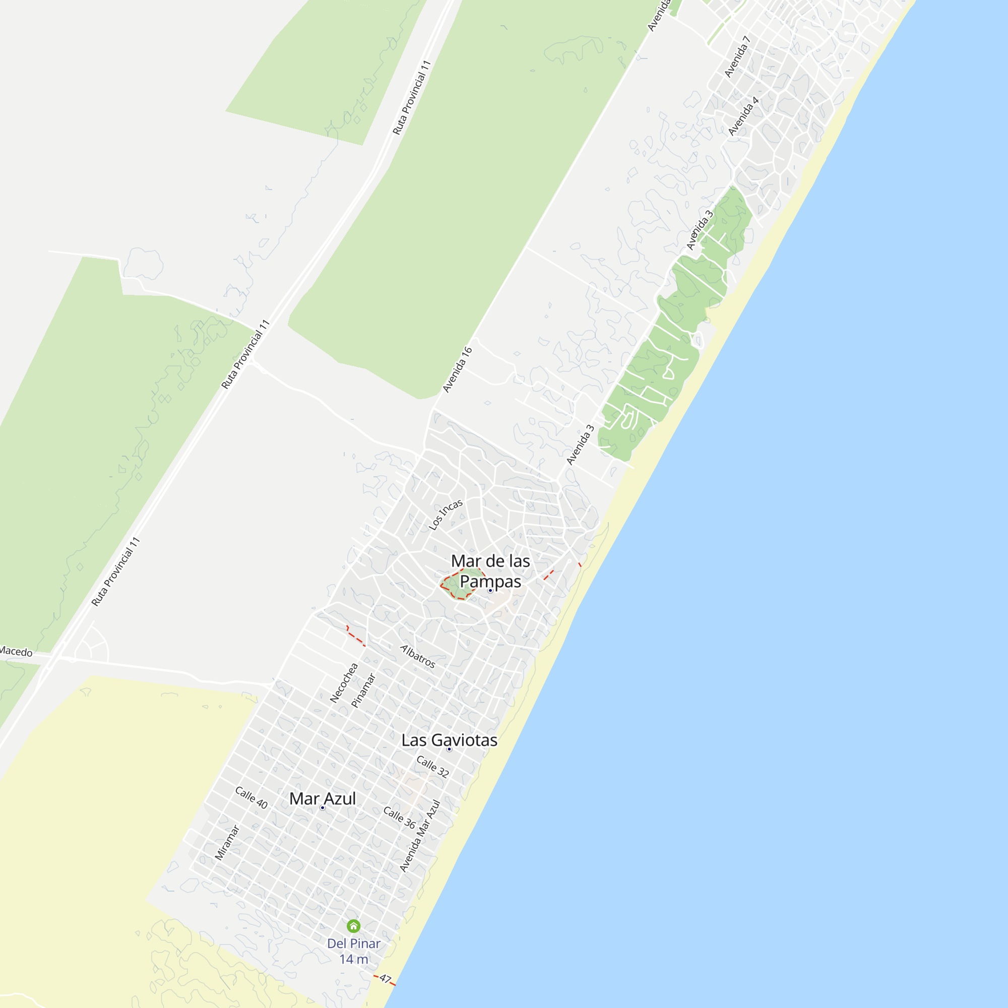 Cabañas Arco Iris map