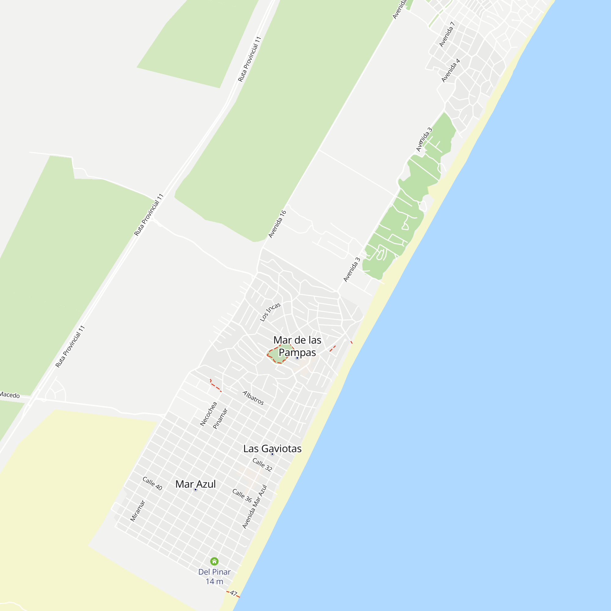 Cabañas Arco Iris map