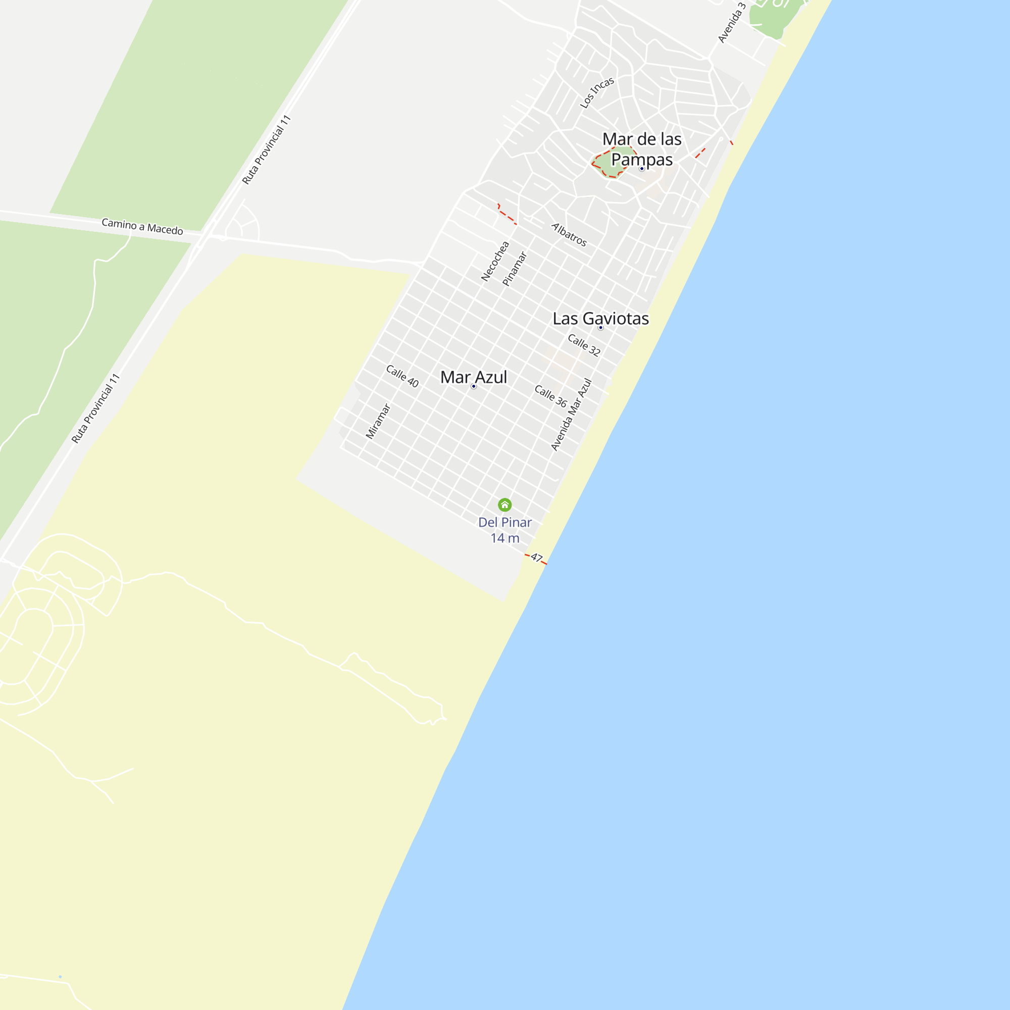 Del Pinar map