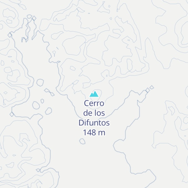 Map of Cerro de los Difuntos
