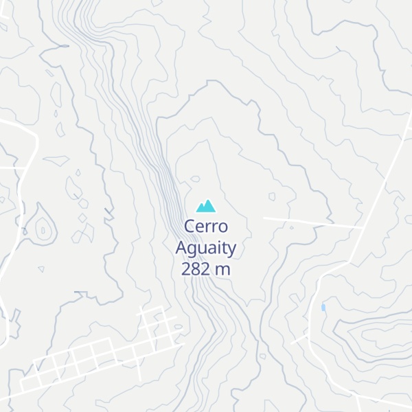 Map of Cerro Aguaity