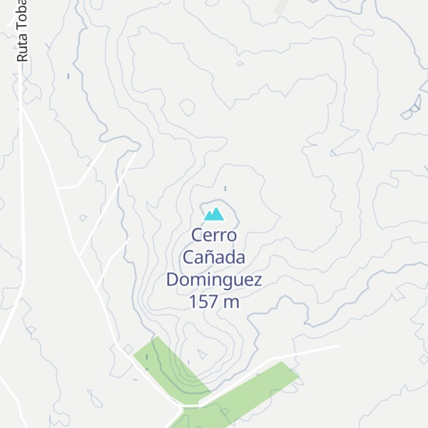 Map of Cerro Cañada Dominguez