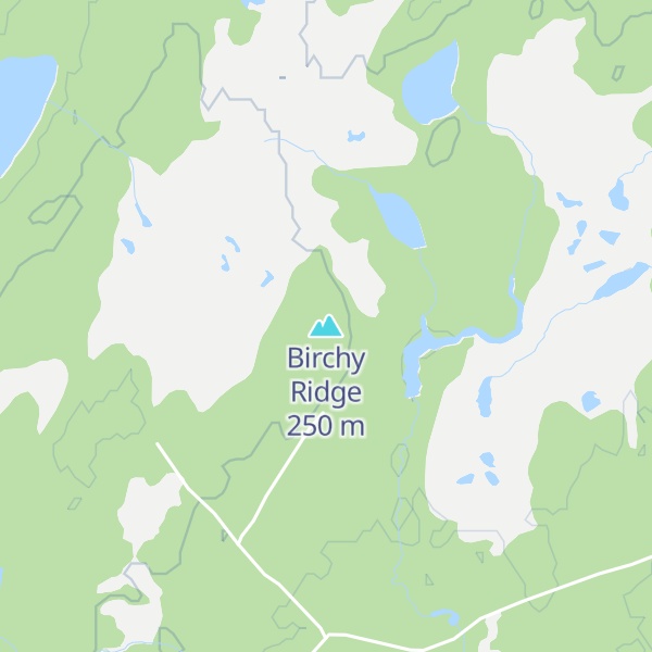 Map of Birchy Ridge