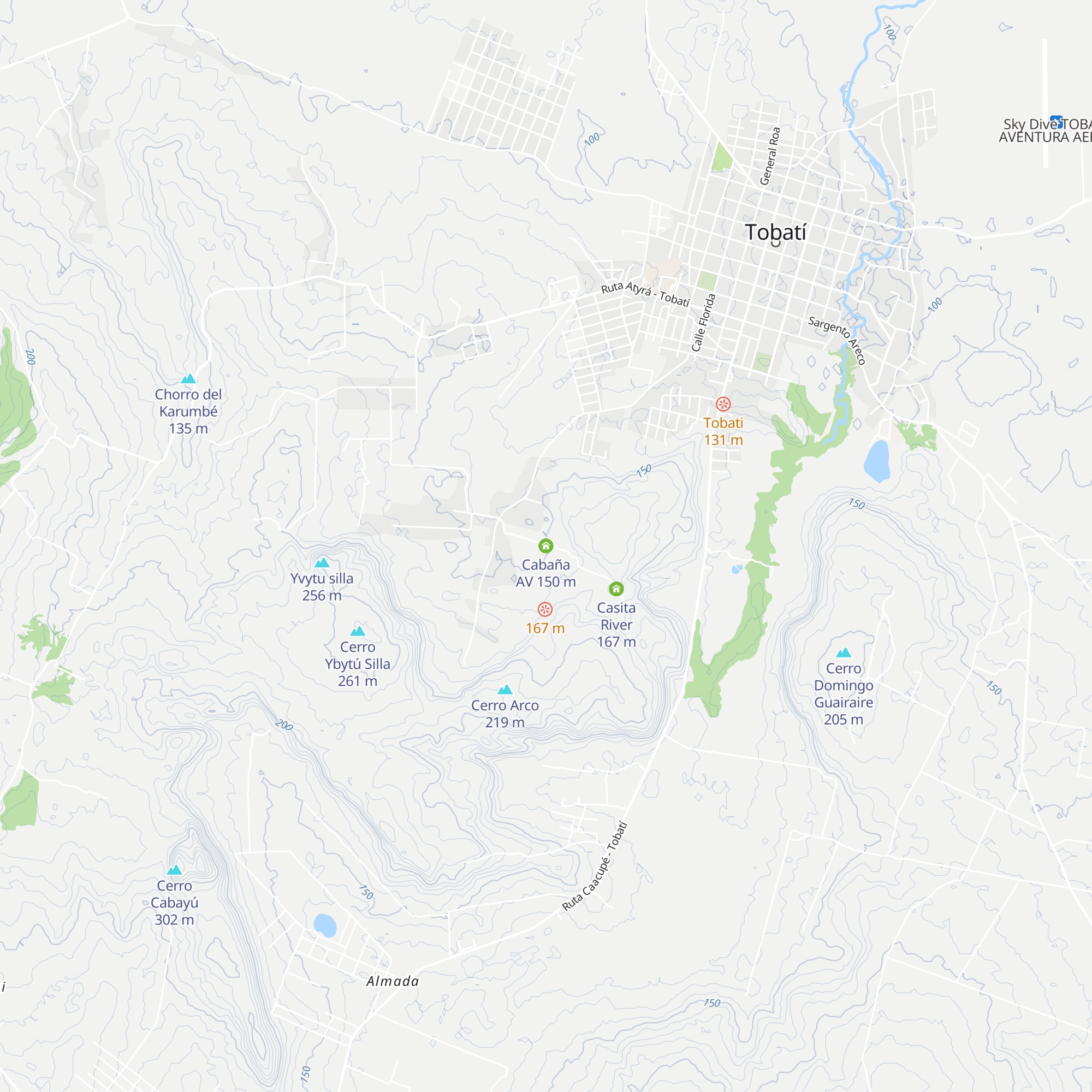 Cabaña AV map