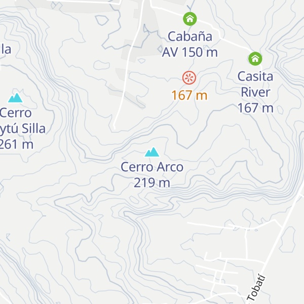Map of Cerro Arco