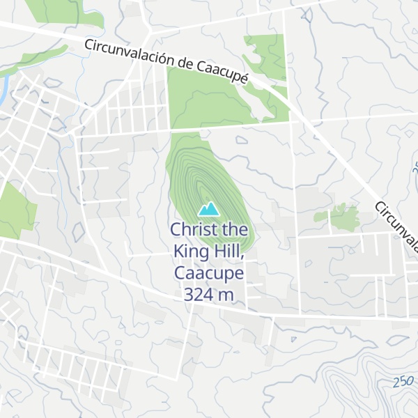 Map of Christ the King Hill, Caacupe