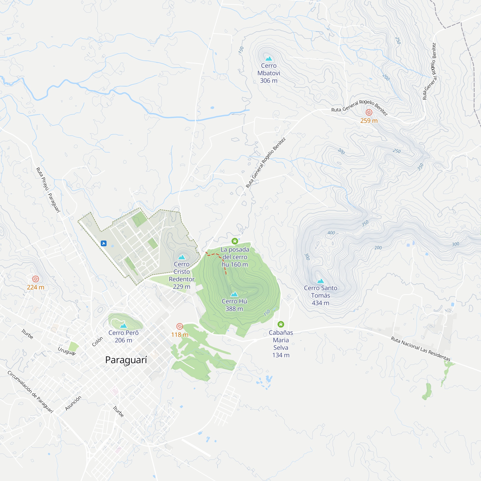 Cabaña Yate map