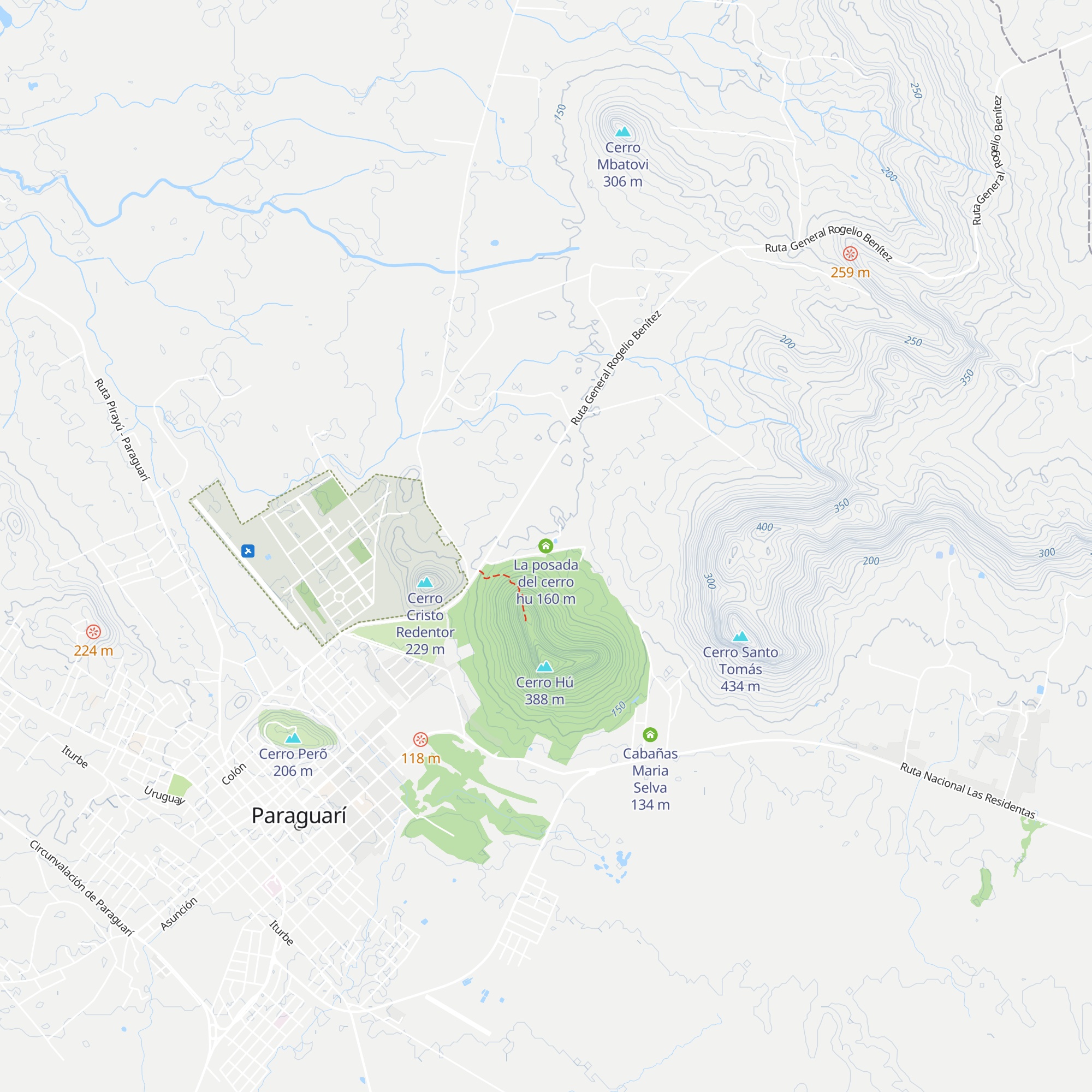 La posada del cerro hu map