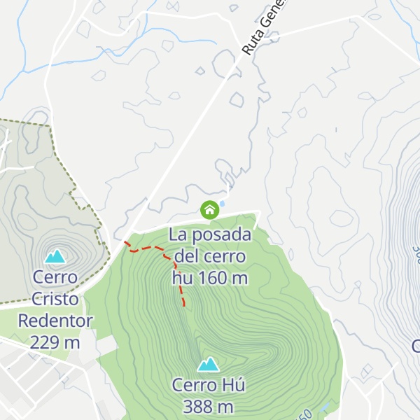 Map of La posada del cerro hu
