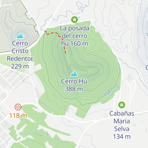 Map of Cerro Hú