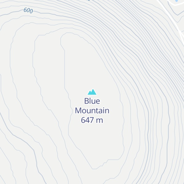 Map of Blue Mountain