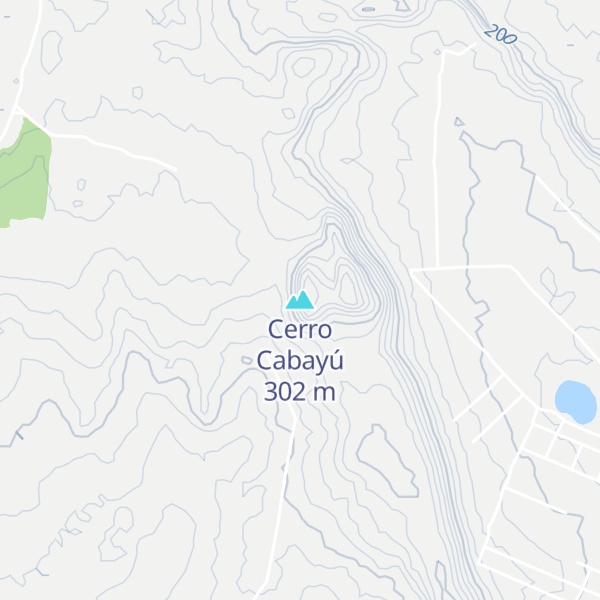 Map of Cerro Cabayú