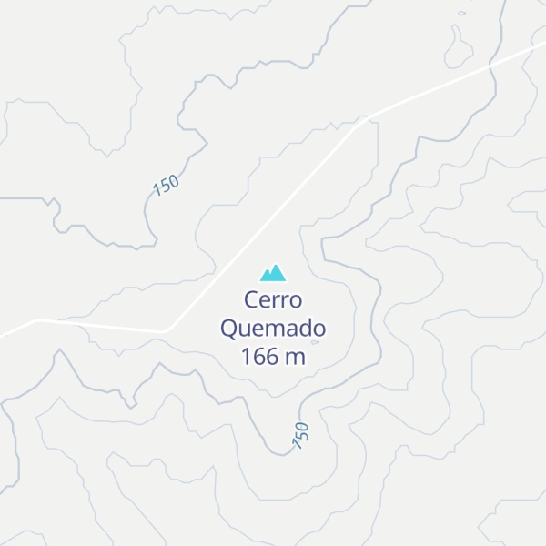 Map of Cerro Quemado