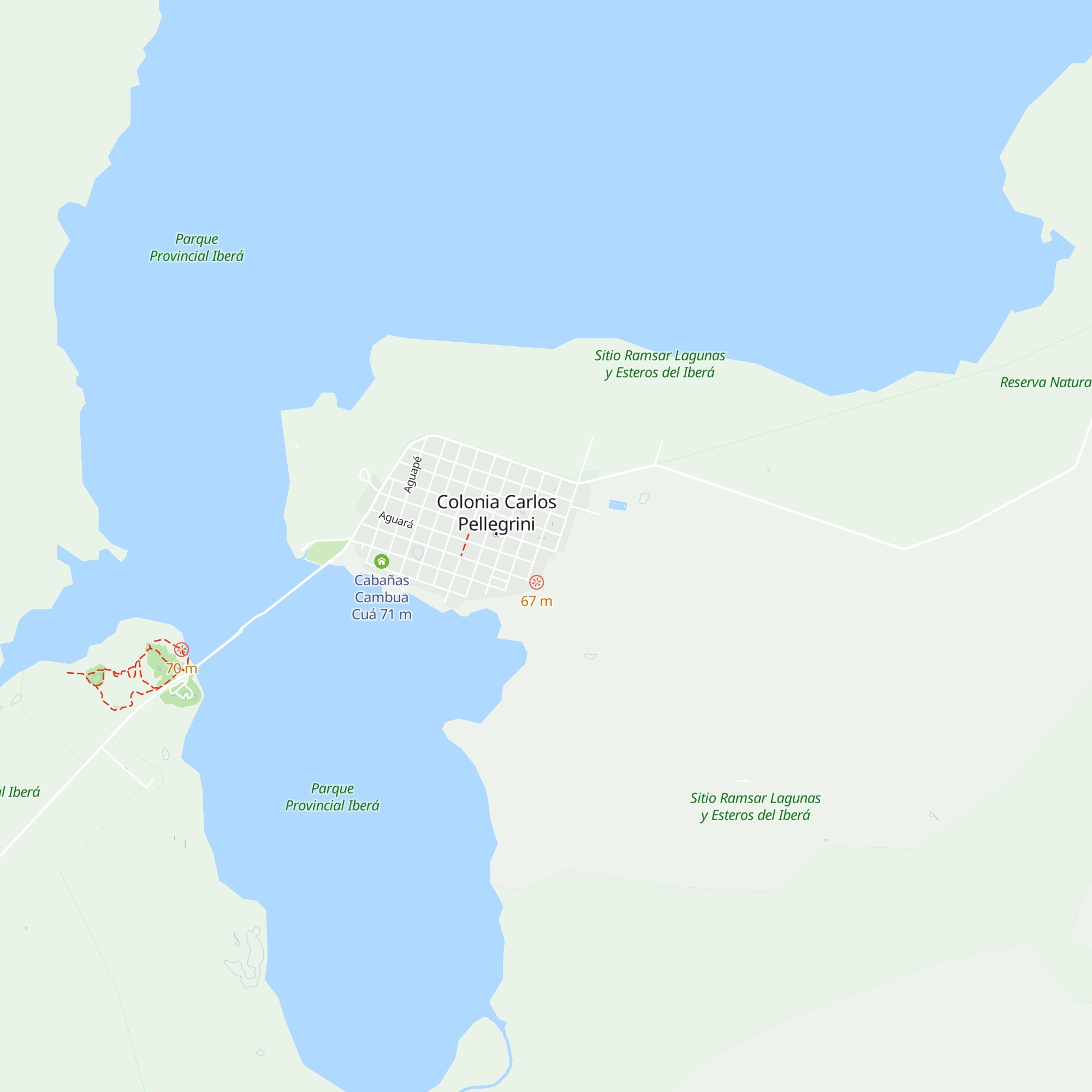 Cabaña Capivara map