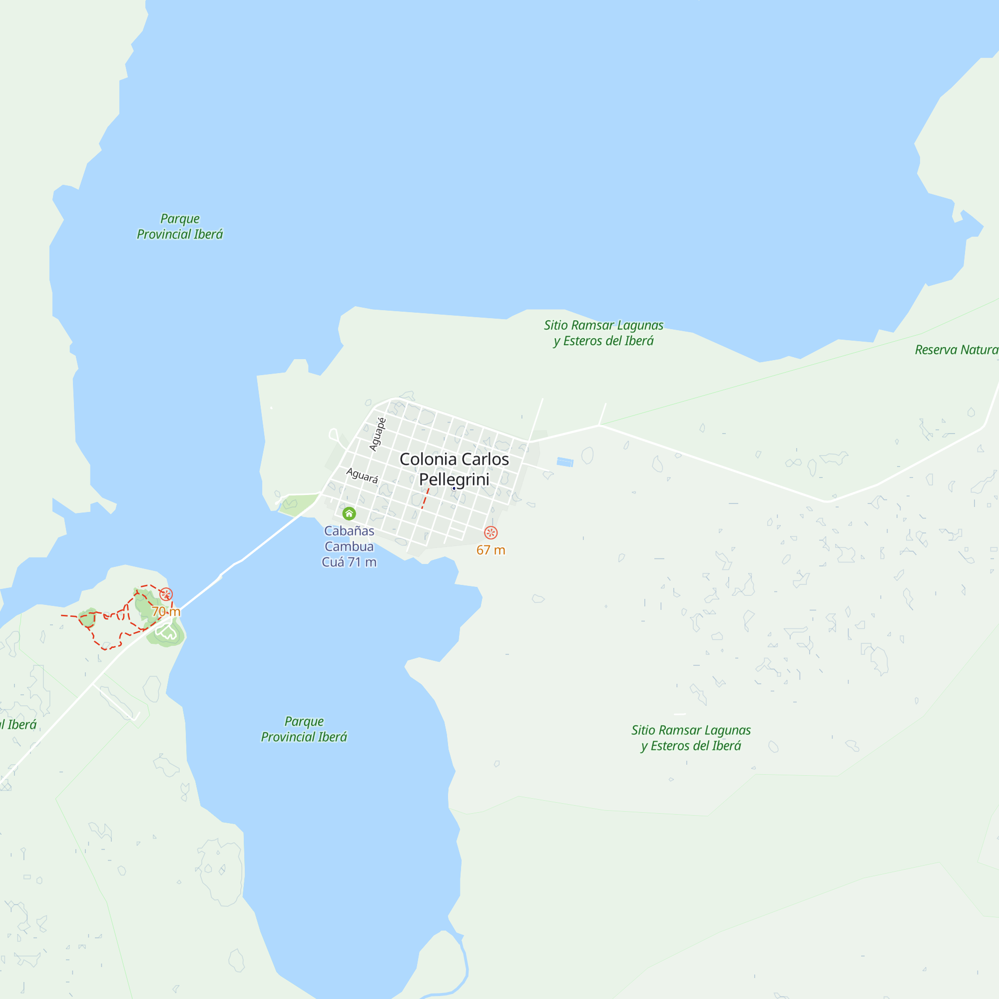 Cabaña Capivara map
