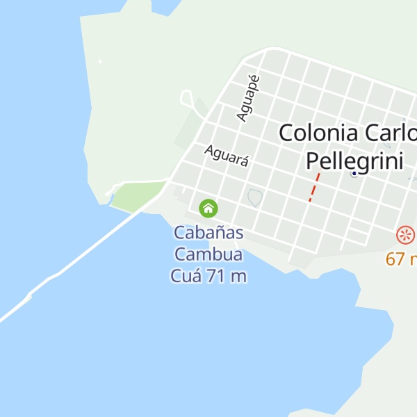 Map of Cabañas Cambua Cuá