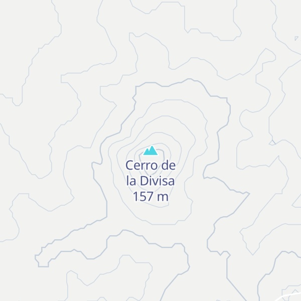Map of Cerro de la Divisa