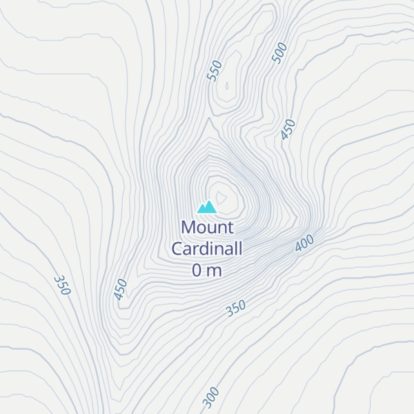 Map of Mount Cardinall