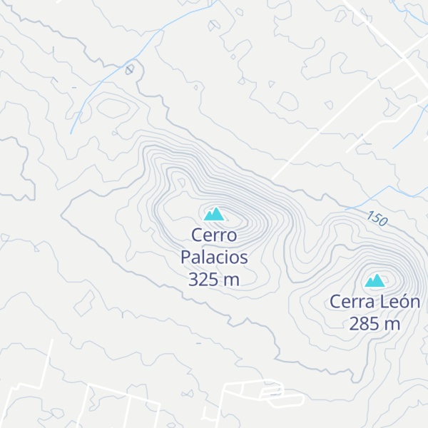Map of Cerro Palacios