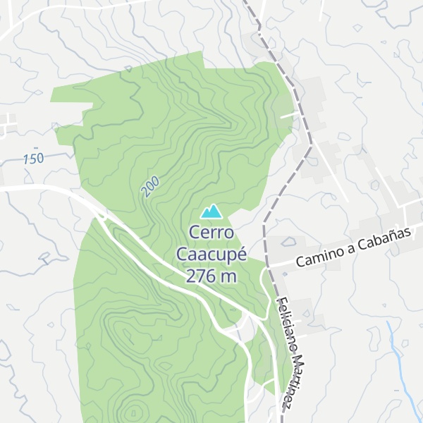 Map of Cerro Caacupé