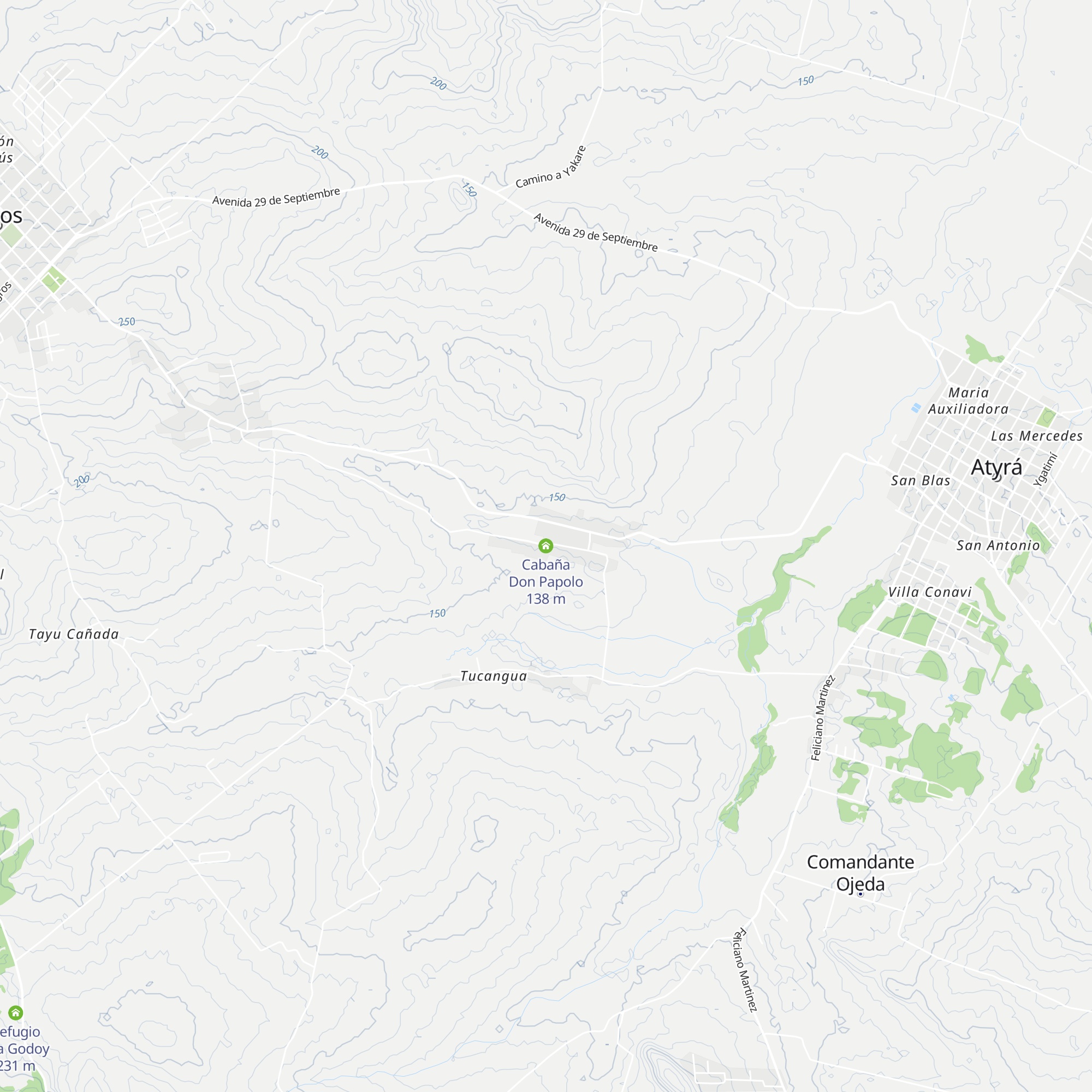 Cabaña Don Papolo map