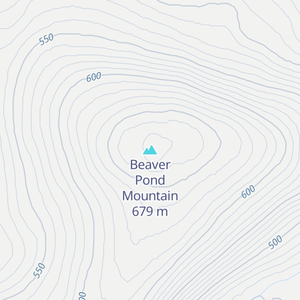 Map of Beaver Pond Mountain