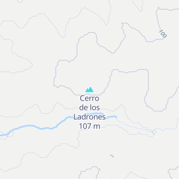 Map of Cerro de los Ladrones