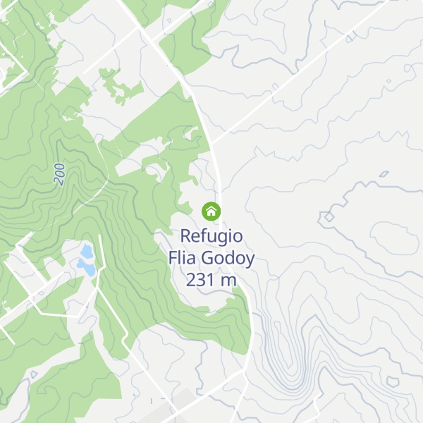 Map of Refugio Flia Godoy