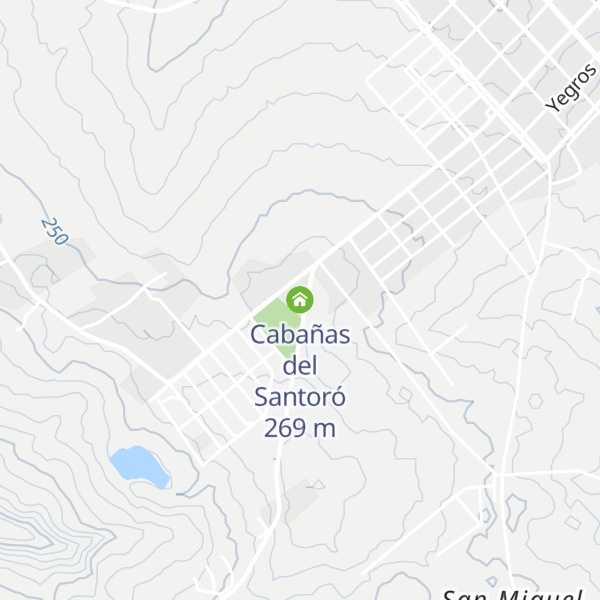 Map of Cabañas del Santoró