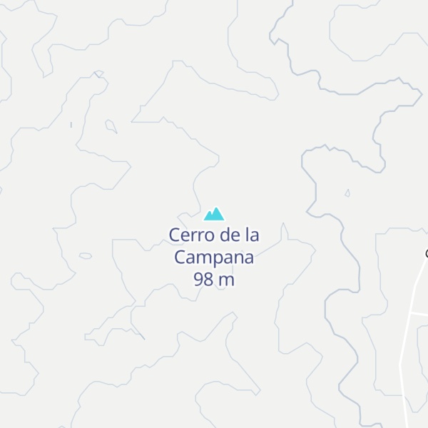 Map of Cerro de la Campana