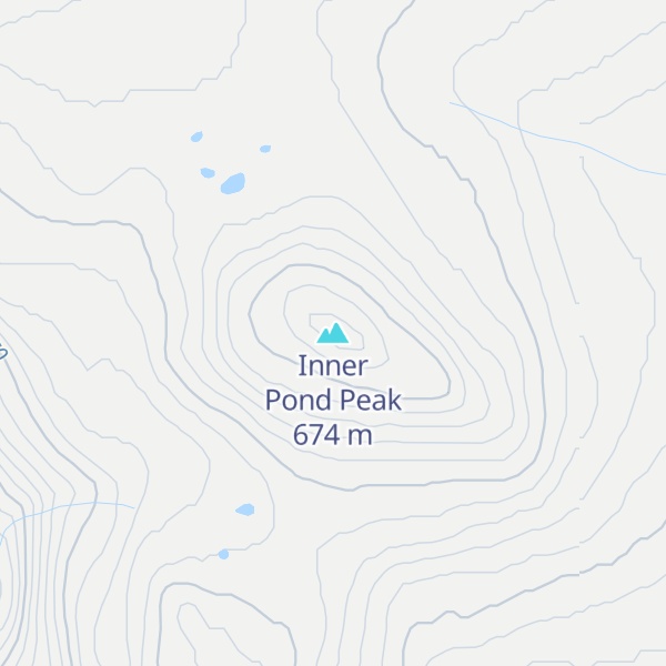 Map of Inner Pond Peak