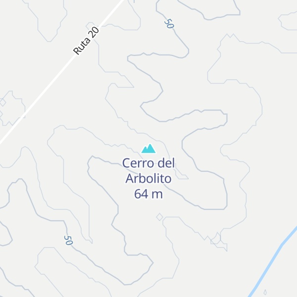 Map of Cerro del Arbolito